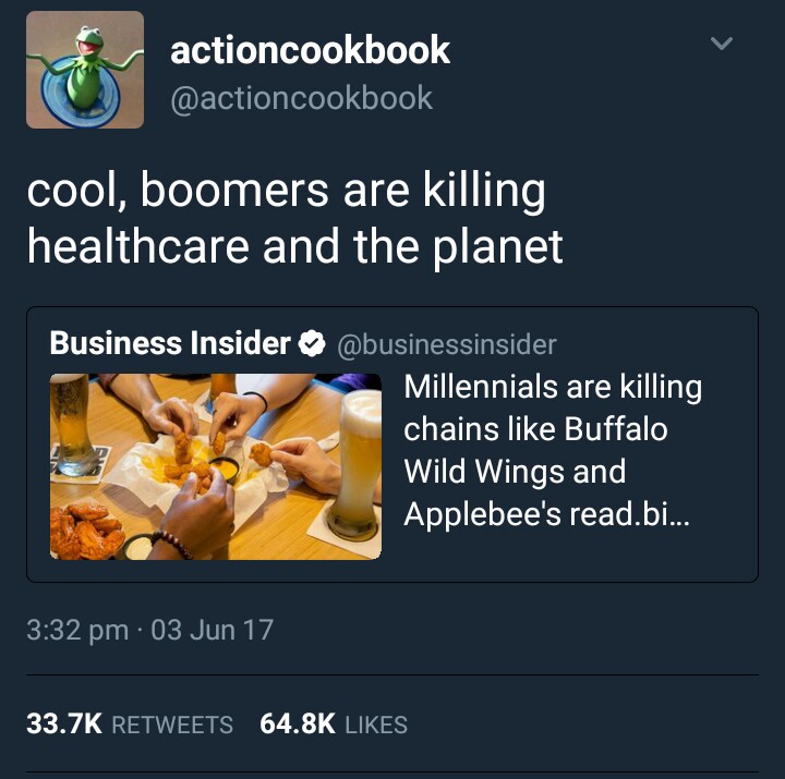 millennials killing applebees
